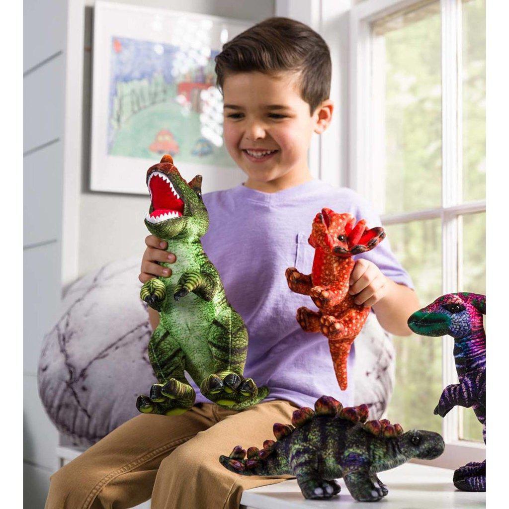 Colorful Plush Dino Collection-HearthSong-The Red Balloon Toy Store