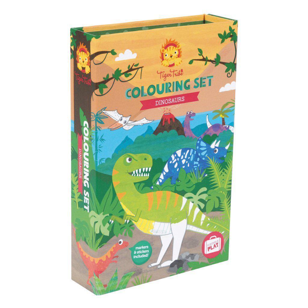 Coloring Set Dinosaurs-Tiger Tribe-The Red Balloon Toy Store