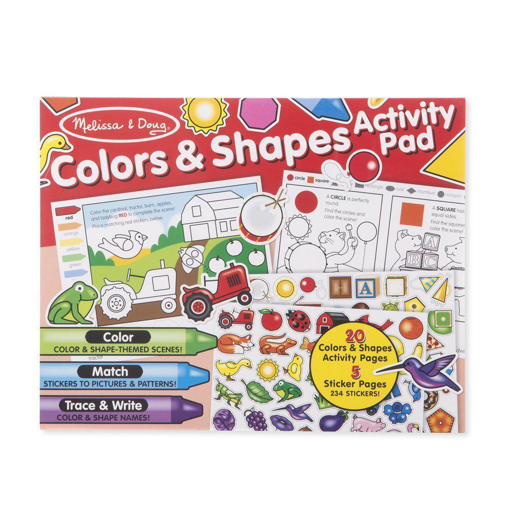 Colors & Shapes Activity Pad-Melissa & Doug-The Red Balloon Toy Store