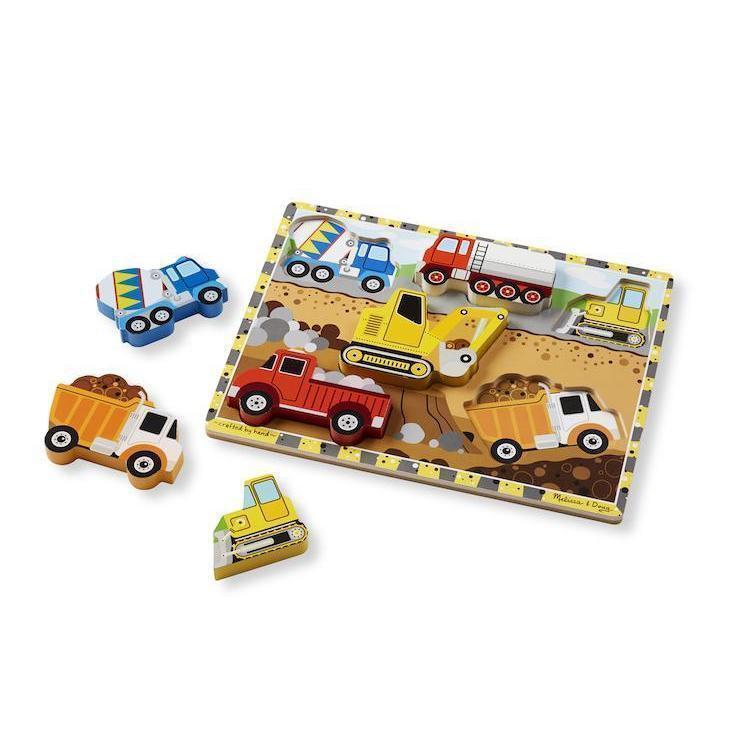 Construction Chunky Puzzle-Melissa & Doug-The Red Balloon Toy Store