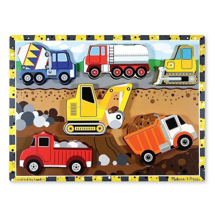 Construction Chunky Puzzle-Melissa & Doug-The Red Balloon Toy Store