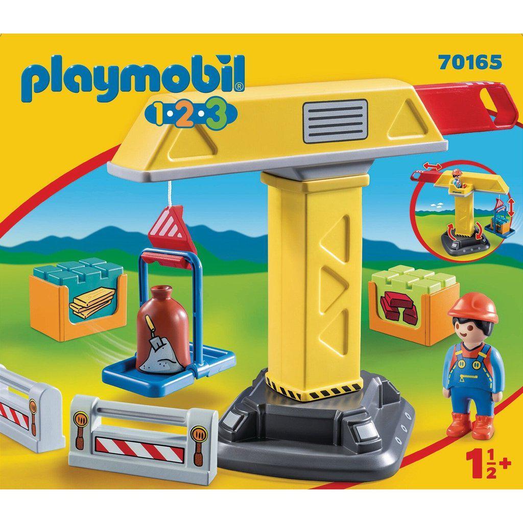 Construction Crane-Playmobil-The Red Balloon Toy Store