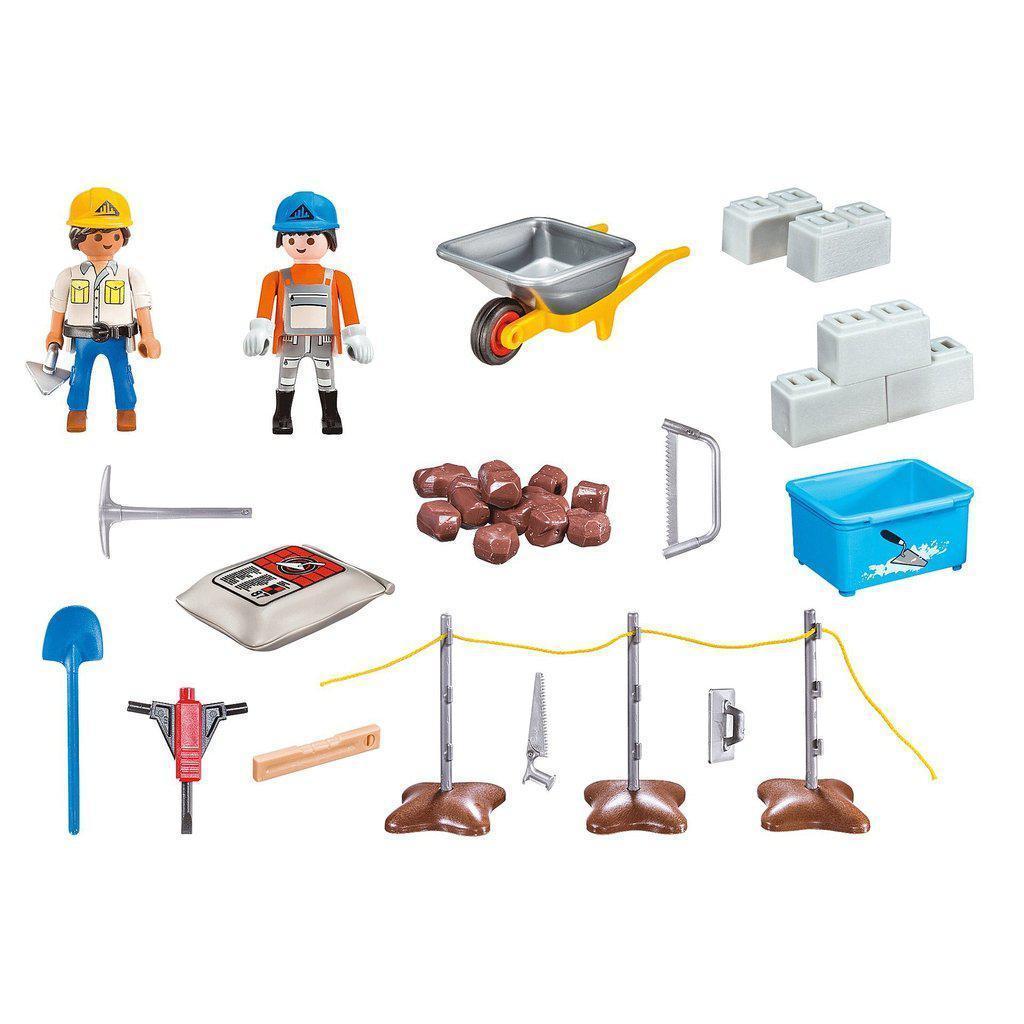 Construction Site Carry Case Playset-Playmobil-The Red Balloon Toy Store