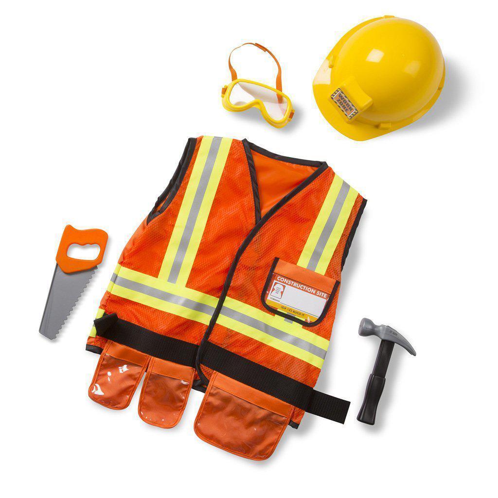 Construction Worker Role Play Costume Set-Melissa & Doug-The Red Balloon Toy Store