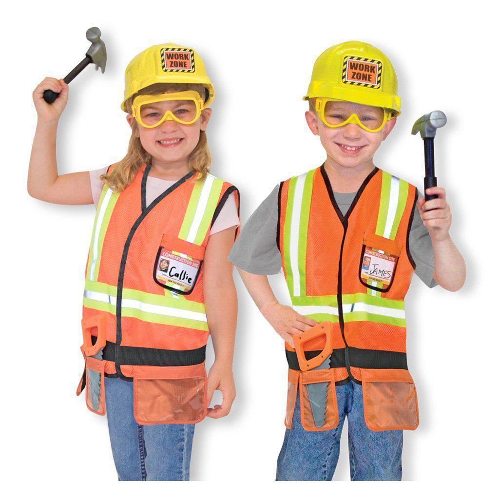 Construction Worker Role Play Costume Set-Melissa & Doug-The Red Balloon Toy Store