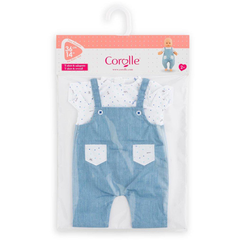 Corolle T-Shirt and Overall for 12-inch Baby Doll-Corolle-The Red Balloon Toy Store