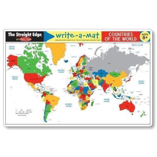 Countries of the World Write-a-Mat-Melissa & Doug-The Red Balloon Toy Store