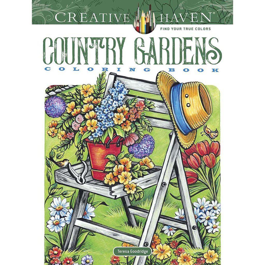 Country Gardens Coloring Book-Dover Publications-The Red Balloon Toy Store