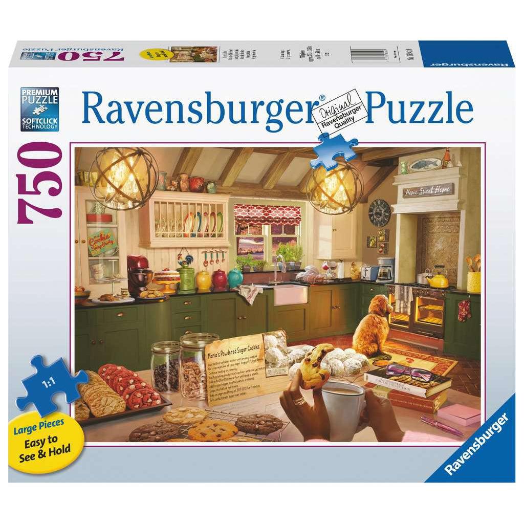 Ravensburger puzzle box | Image of kitchen setting | 750 XL pcs