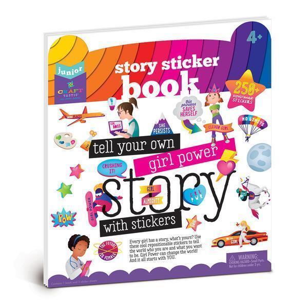 Craft-tastic Jr Story Sticker Book - Girl Power-Craft-tastic-The Red Balloon Toy Store