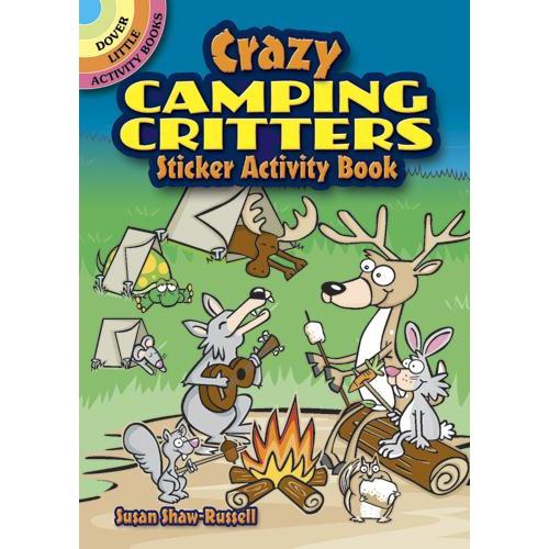 Crazy Camping Critters Sticker Activity Book-Dover Publications-The Red Balloon Toy Store