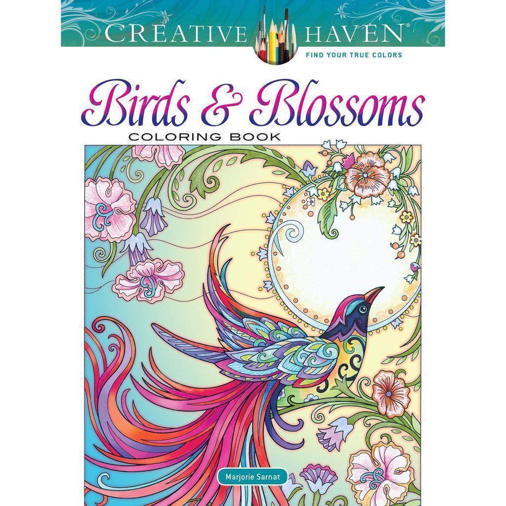 Creative Haven Birds and Blossoms Coloring Book-Dover Publications-The Red Balloon Toy Store