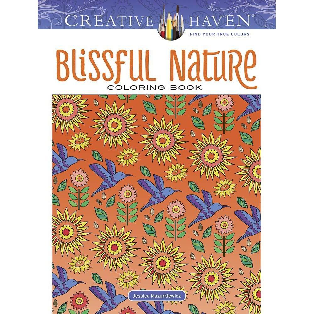Creative Haven Blissful Nature Coloring Book-Dover Publications-The Red Balloon Toy Store