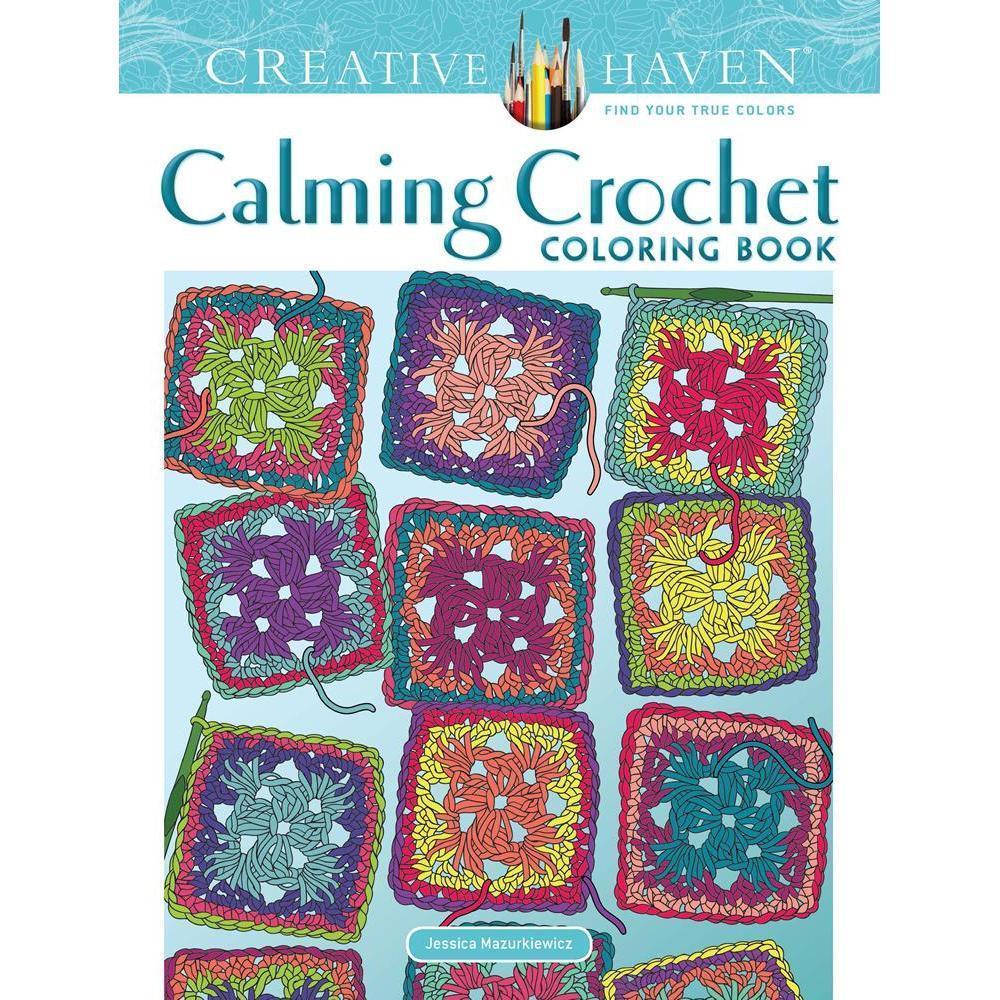 Creative Haven Calming Crochet Coloring Book-Dover Publications-The Red Balloon Toy Store