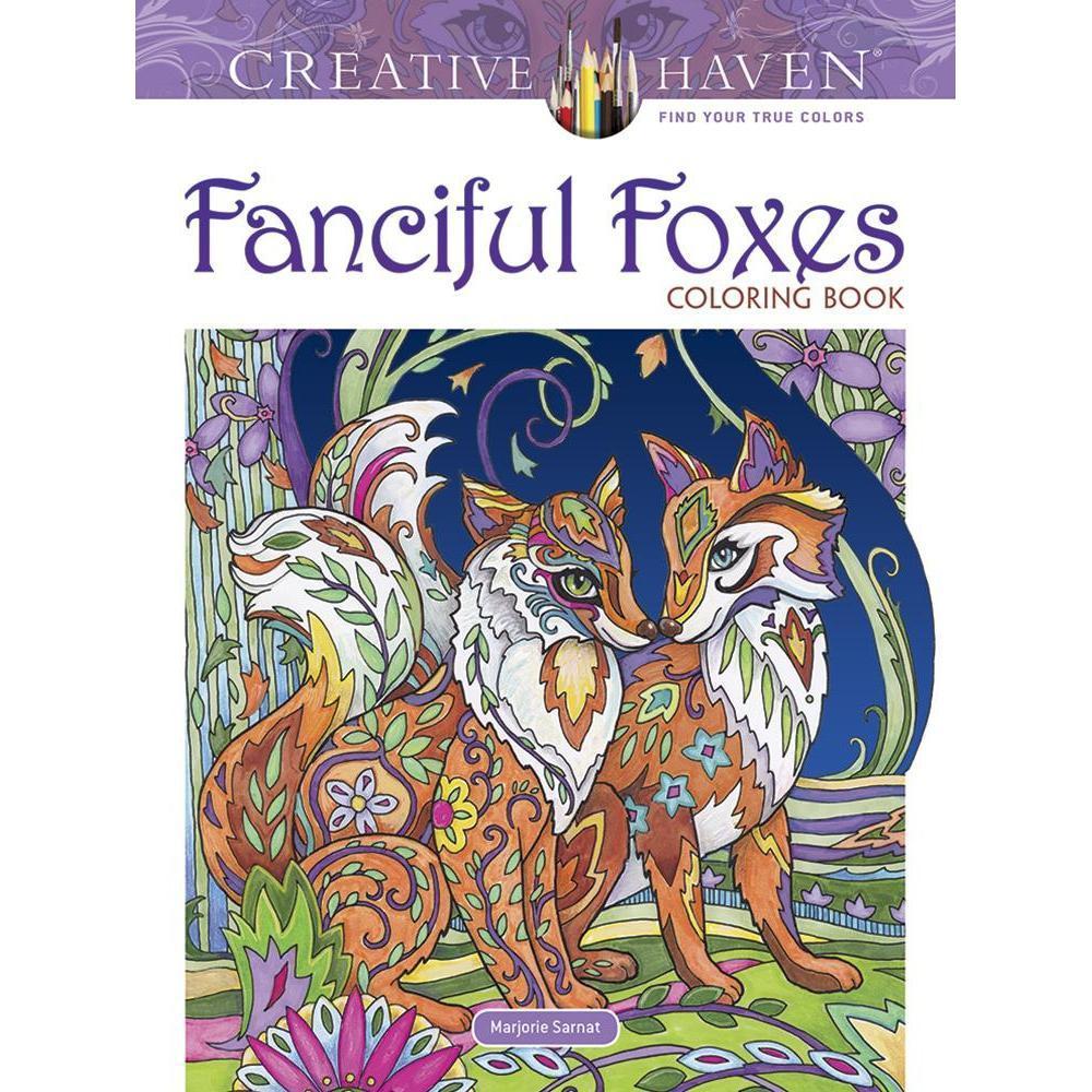 Creative Haven Fanciful Foxes Coloring Book-Dover Publications-The Red Balloon Toy Store