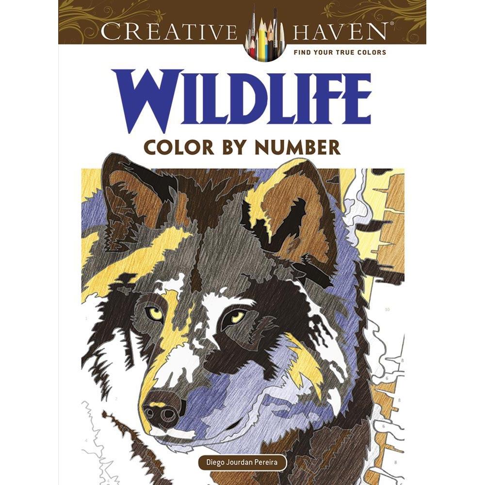 Creative Haven Wildlife Color by Number Coloring Book-Dover Publications-The Red Balloon Toy Store
