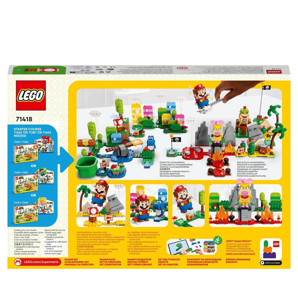 The back of the box shows the full lego set in the center with the features from the description written around it