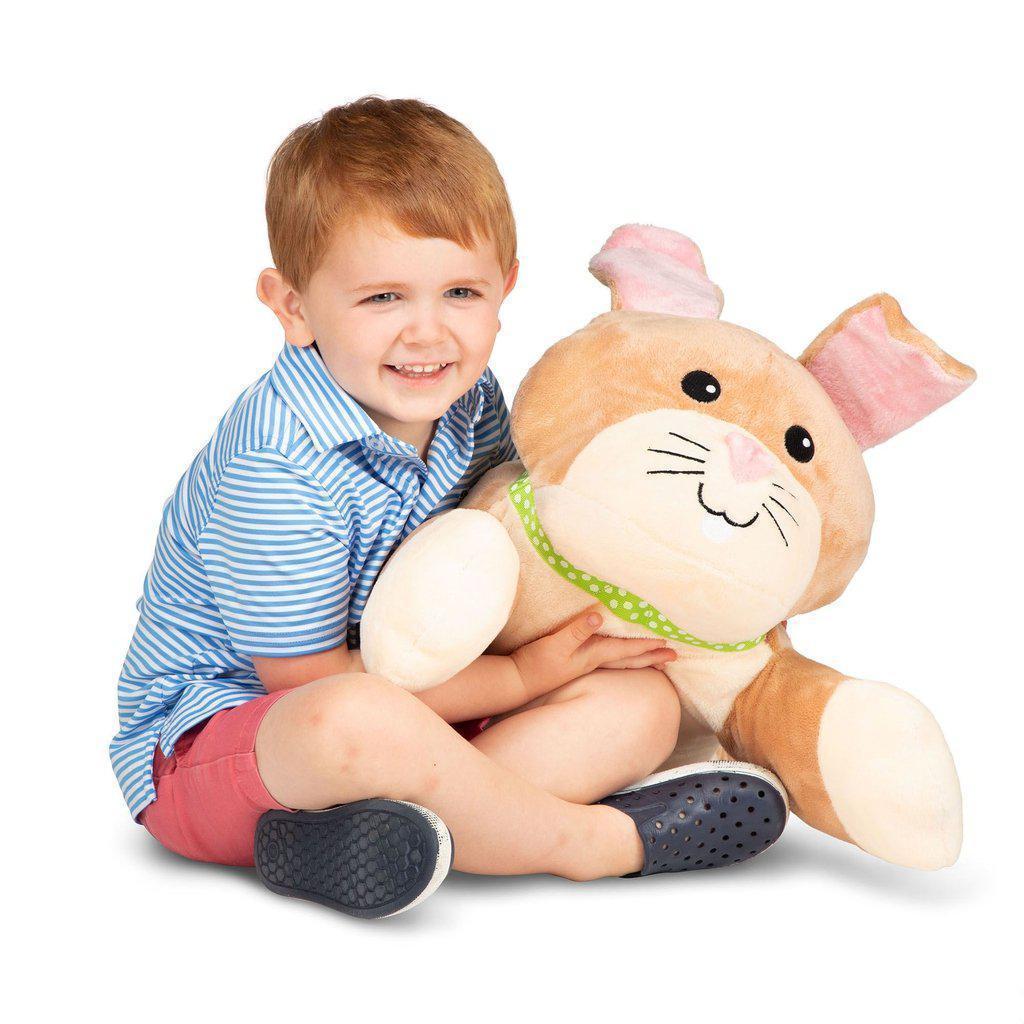 Cuddle Bunny Jumbo Plush Stuffed Animal-Melissa & Doug-The Red Balloon Toy Store