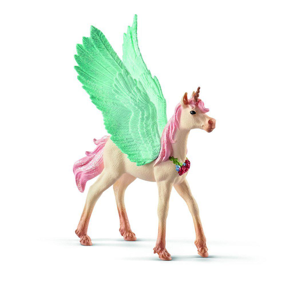 Decorated Unicorn Pegasus, Foal-Schleich-The Red Balloon Toy Store