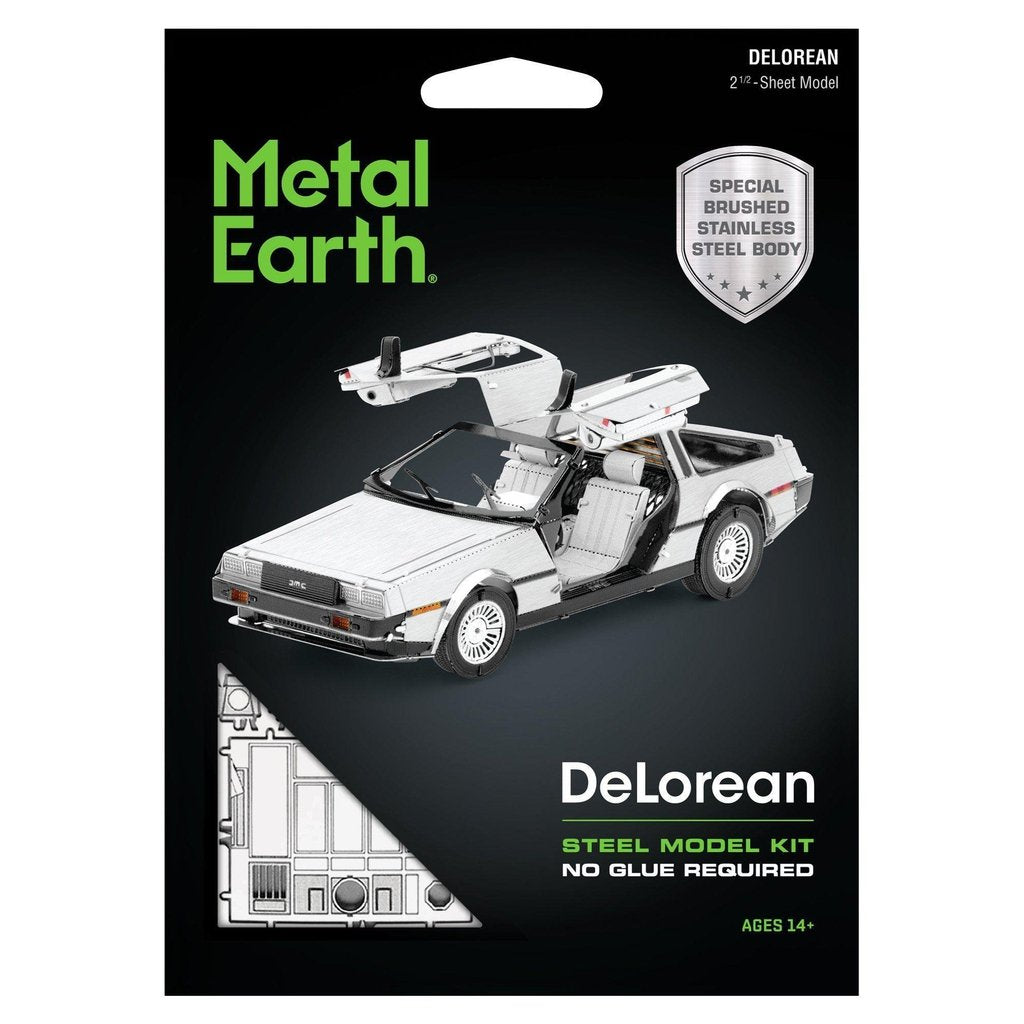 Delorean-Metal Earth-The Red Balloon Toy Store