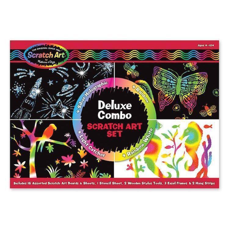 Deluxe Combo Scratch Art Set-Melissa & Doug-The Red Balloon Toy Store