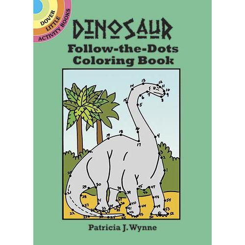Dinosaur Follow-the-Dots Coloring Book-Dover Publications-The Red Balloon Toy Store