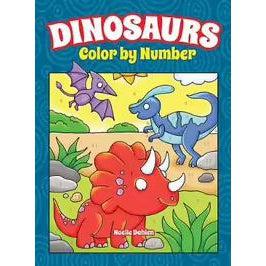 Dinosaurs Color By Number-Dover Publications-The Red Balloon Toy Store