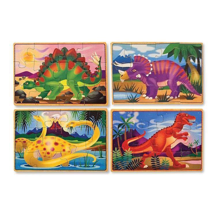 Dinosaurs Puzzles in a Box-Melissa & Doug-The Red Balloon Toy Store
