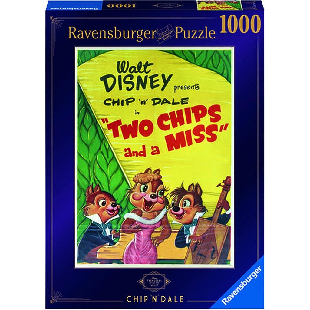 Puzzle box | Image is a movie poster for a Disney, Chip & Dale film | 1000pcs