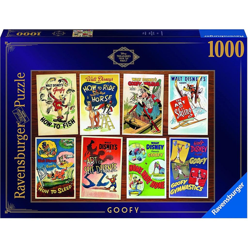 Puzzle box | Image of multiple movie posters starring Disney's Goofy | 1000pcs