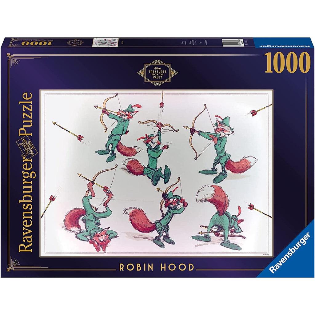 Puzzle box | Image contains multiple vintage illustrations of Robin Hood | 1000pcs
