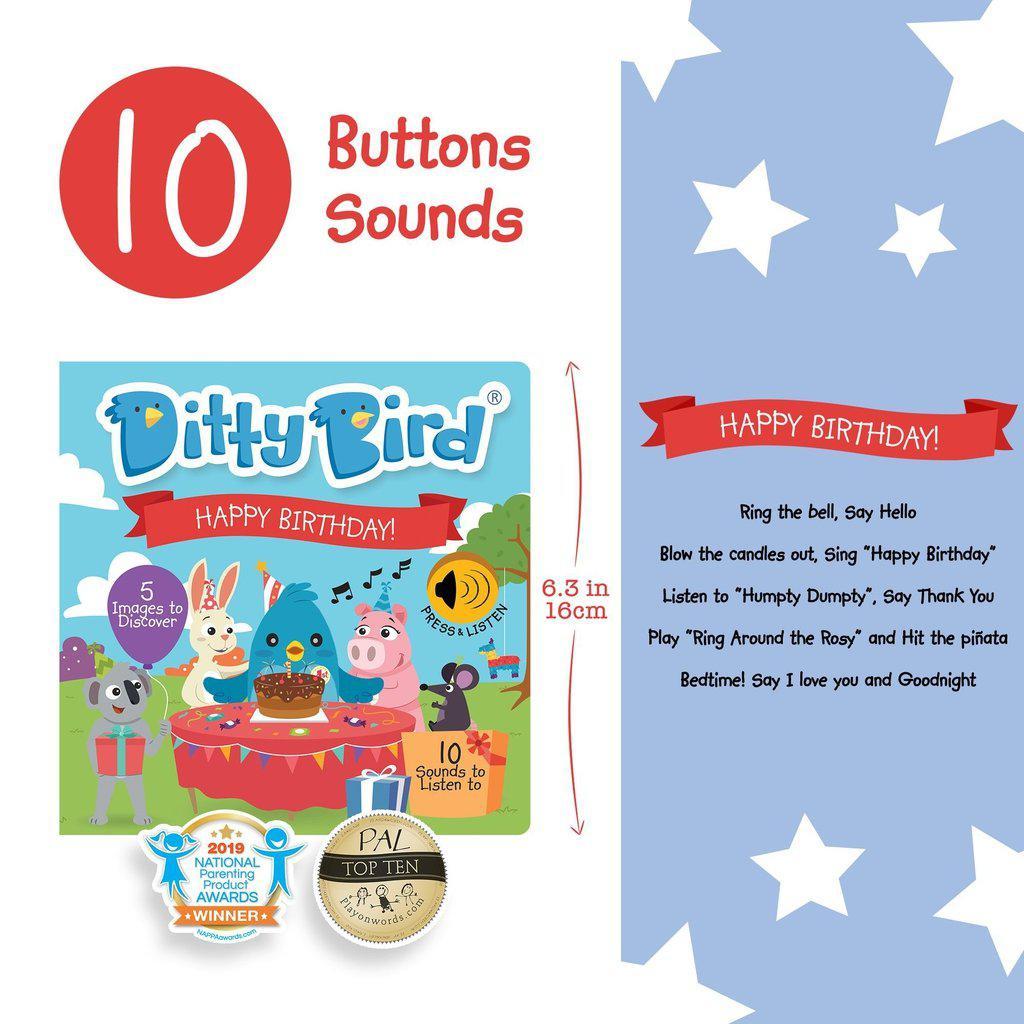 Ditty Bird - Happy Birthday-Ditty Bird-The Red Balloon Toy Store