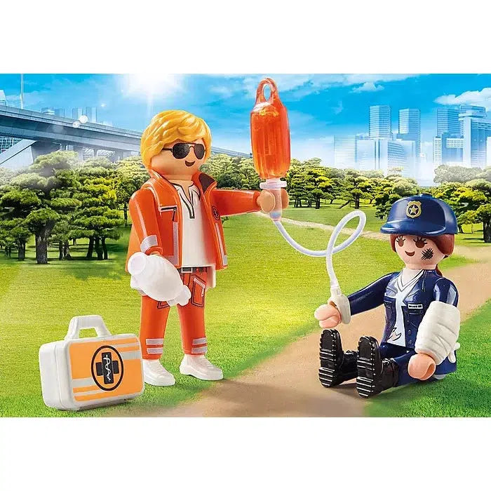 Doctor and Police Officer DuoPack-Playmobil-The Red Balloon Toy Store