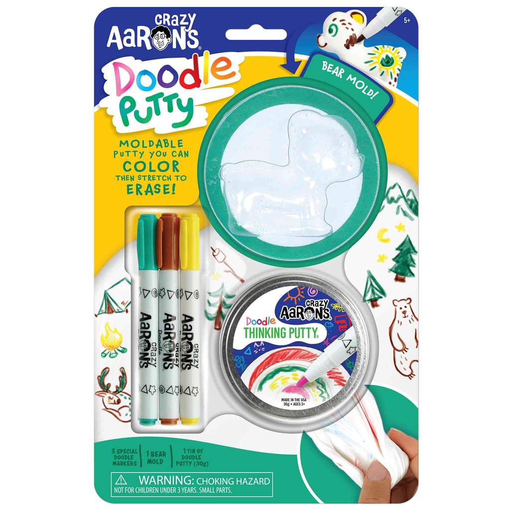 Doodle Thinking Putty - Bear Mold-Crazy Aaron's-The Red Balloon Toy Store