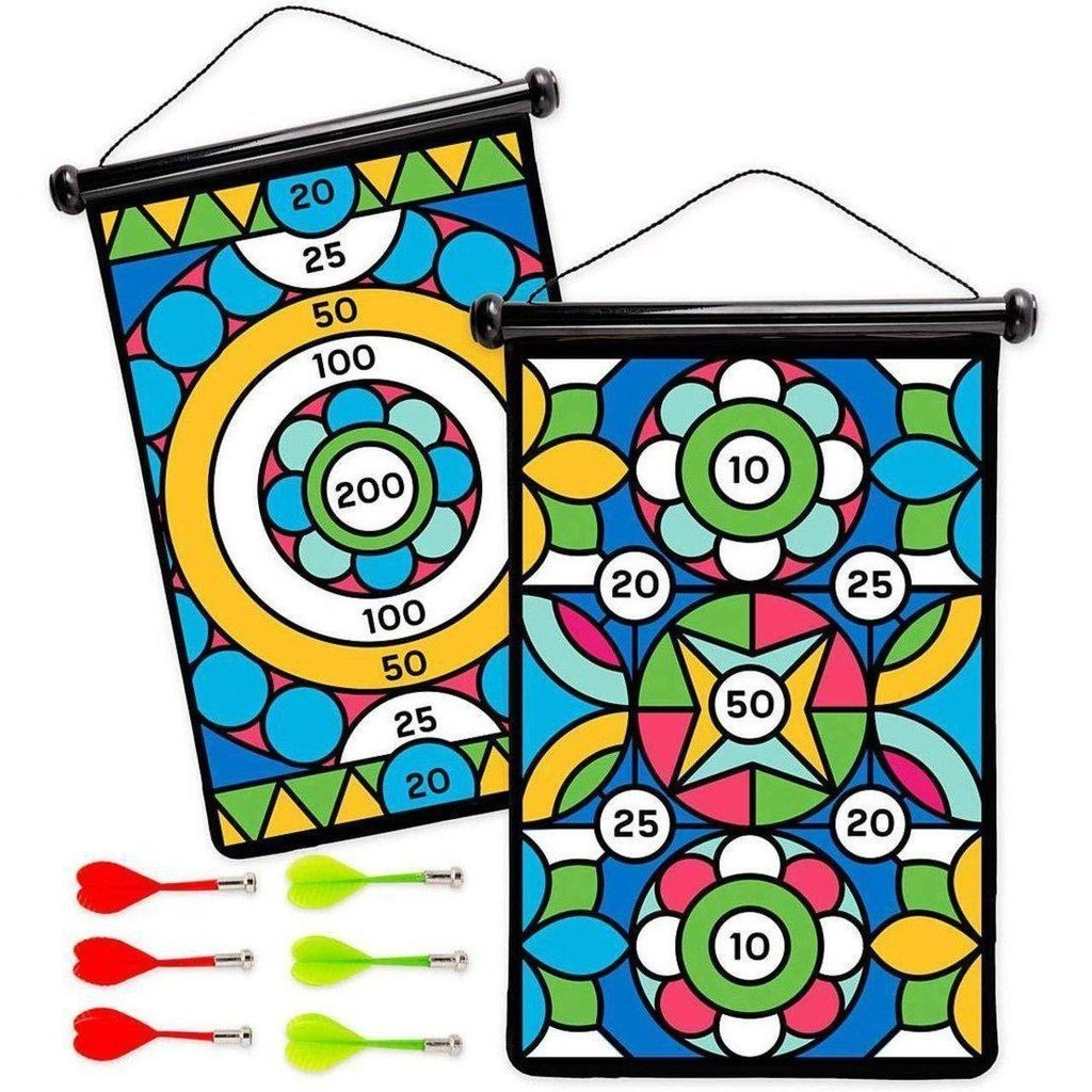 Double-Sided Geometric Magnetic Target Game-HearthSong-The Red Balloon Toy Store
