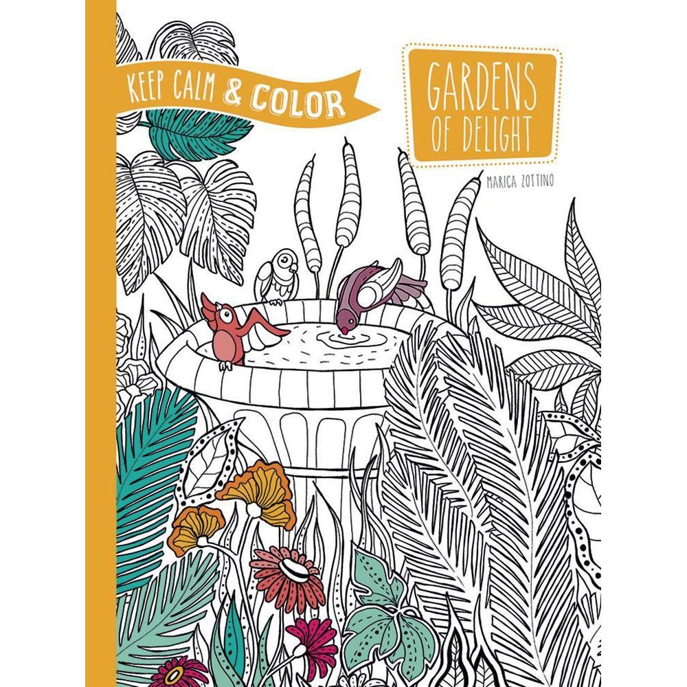 Dover Publications Keep Calm and Color - Gardens of Delight Coloring Book-Dover Publications-The Red Balloon Toy Store