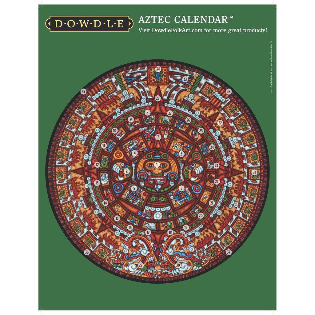 Dowdle Folk Art Aztec Calendar 500 pc(s)-Dowdle Folk Art-The Red Balloon Toy Store