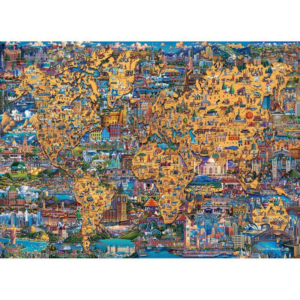 Dowdle Folk Art Best of the World Jigsaw puzzle 1000 pc(s)-Dowdle Folk Art-The Red Balloon Toy Store