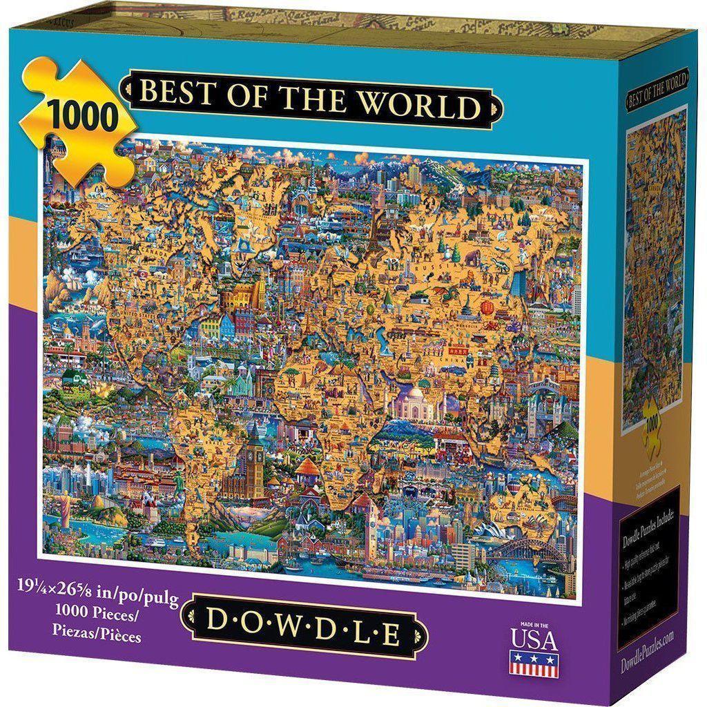 Dowdle Folk Art Best of the World Jigsaw puzzle 1000 pc(s)-Dowdle Folk Art-The Red Balloon Toy Store