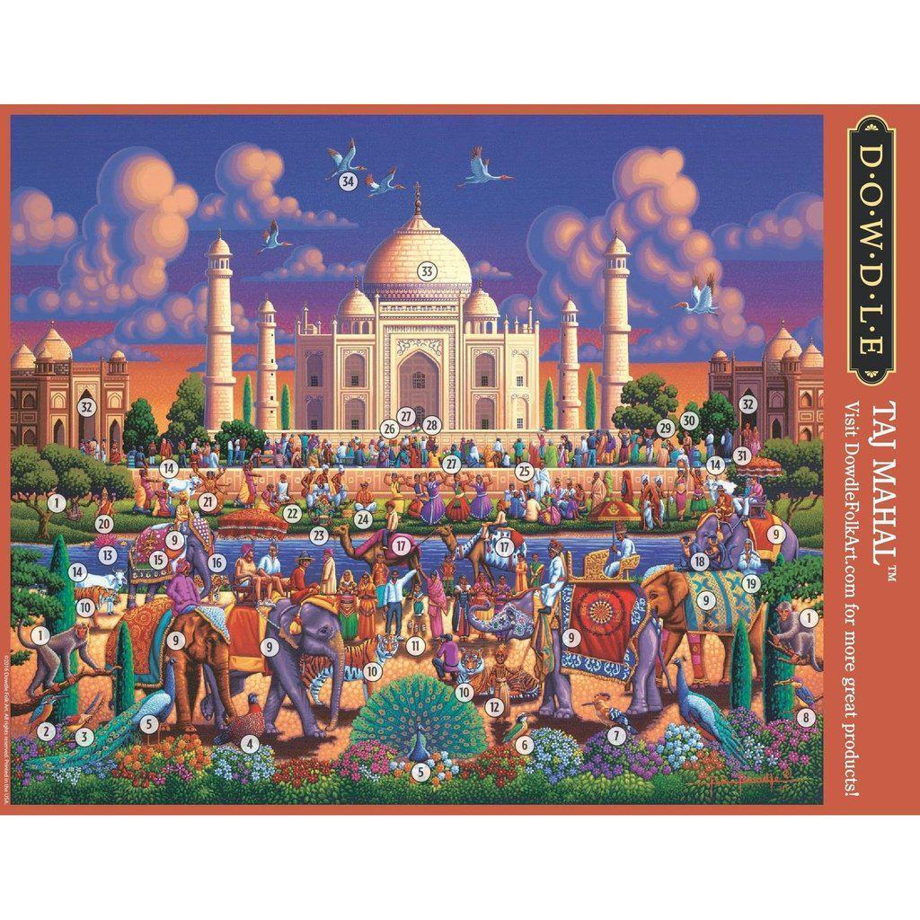 Dowdle Folk Art Taj Mahal Jigsaw puzzle 1000 pc(s)-Dowdle Folk Art-The Red Balloon Toy Store