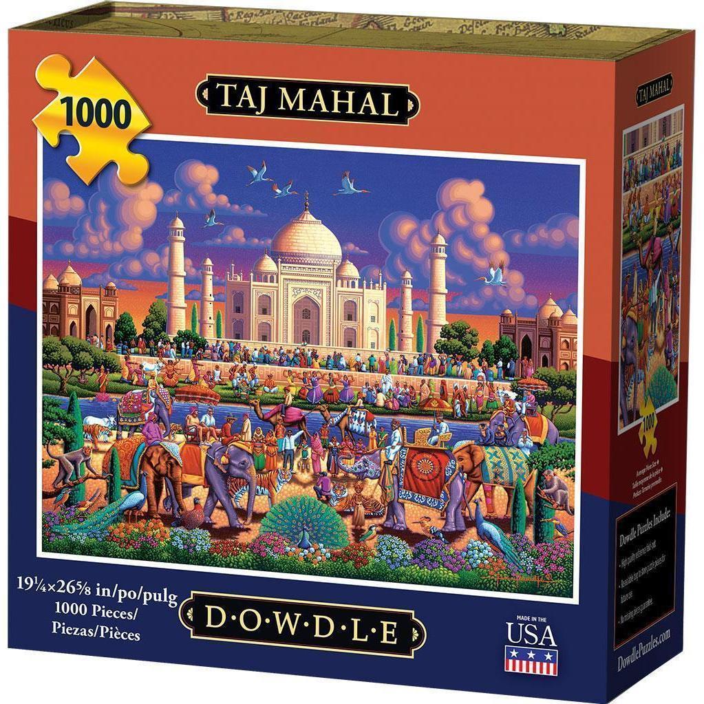 Dowdle Folk Art Taj Mahal Jigsaw puzzle 1000 pc(s)-Dowdle Folk Art-The Red Balloon Toy Store