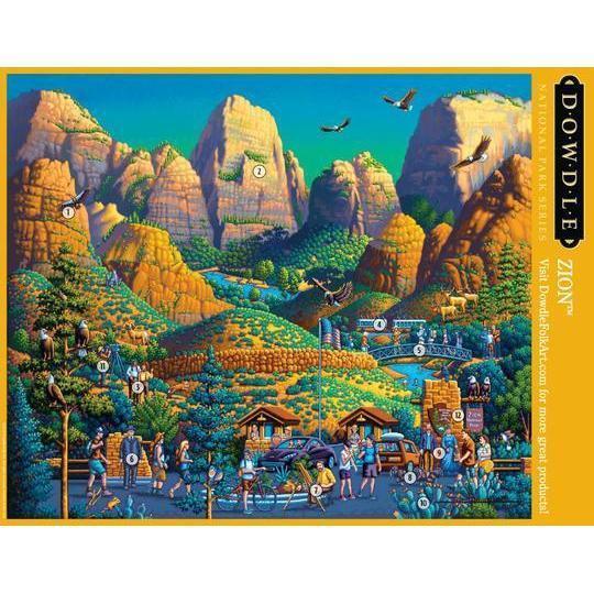 Dowdle Folk Art Zion National Park Jigsaw puzzle 500 pc(s)-Dowdle Folk Art-The Red Balloon Toy Store
