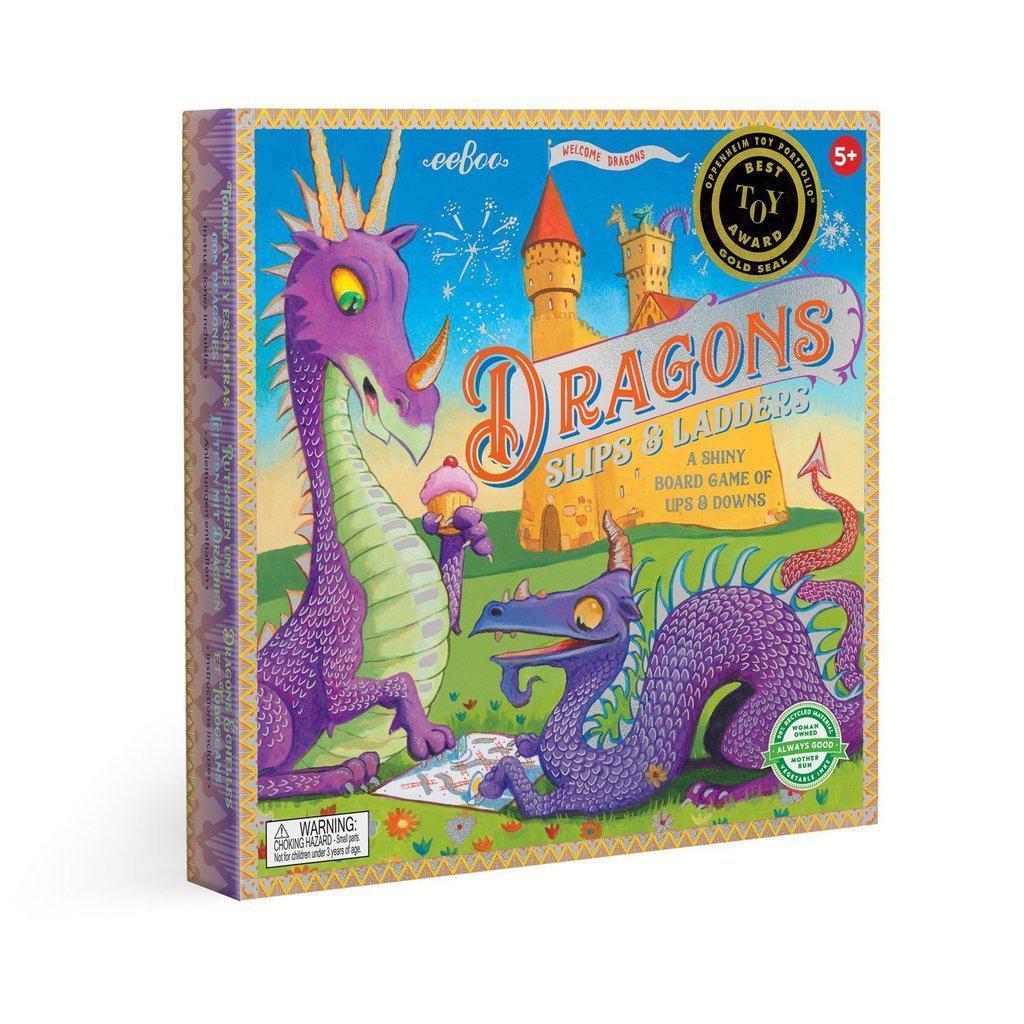 the classic game shoots and ladders has been rebranded with a dragon theme to play with!