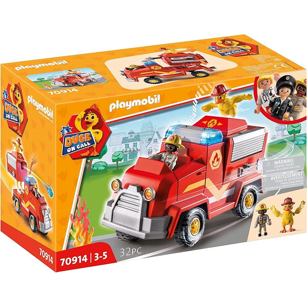 Duck On Call - Fire Brigade Emergency Vehicle-Playmobil-The Red Balloon Toy Store