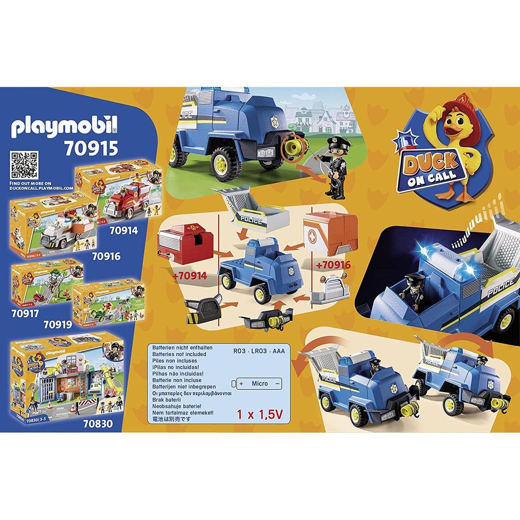 Duck On Call - Police Emergency Vehicle-Playmobil-The Red Balloon Toy Store