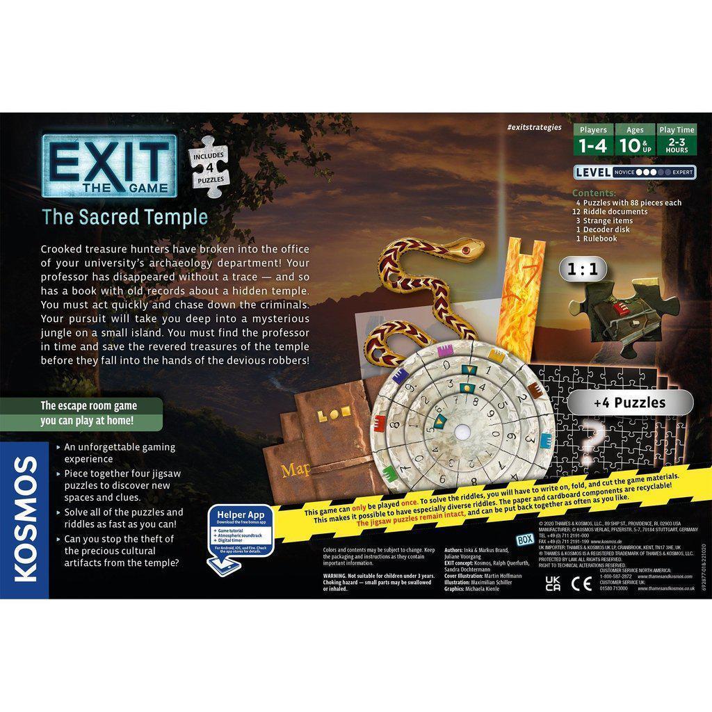 EXIT: The Sacred Temple-Kosmos Games-The Red Balloon Toy Store