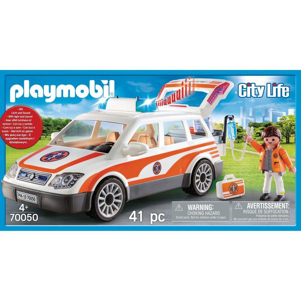Emergency Car with Siren-Playmobil-The Red Balloon Toy Store