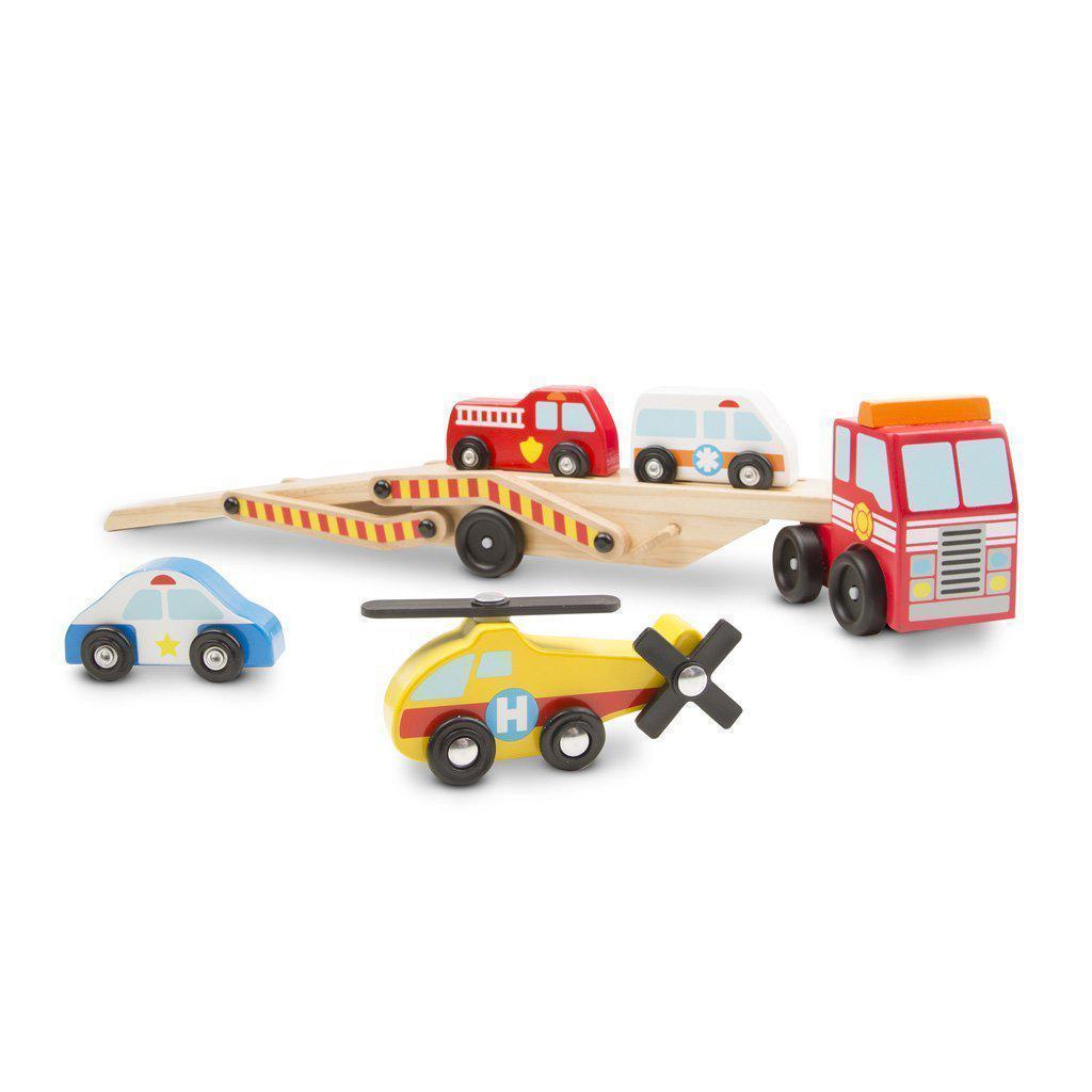 Emergency Vehicle Carrier-Melissa & Doug-The Red Balloon Toy Store