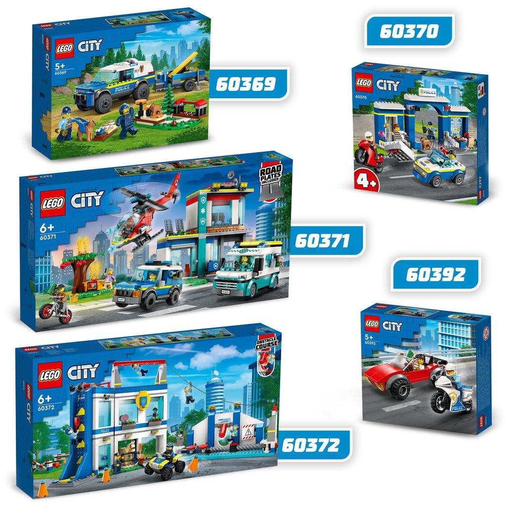 this and 4 other lego sets (60370, 60369, 60372, and 60392; not included) are shown