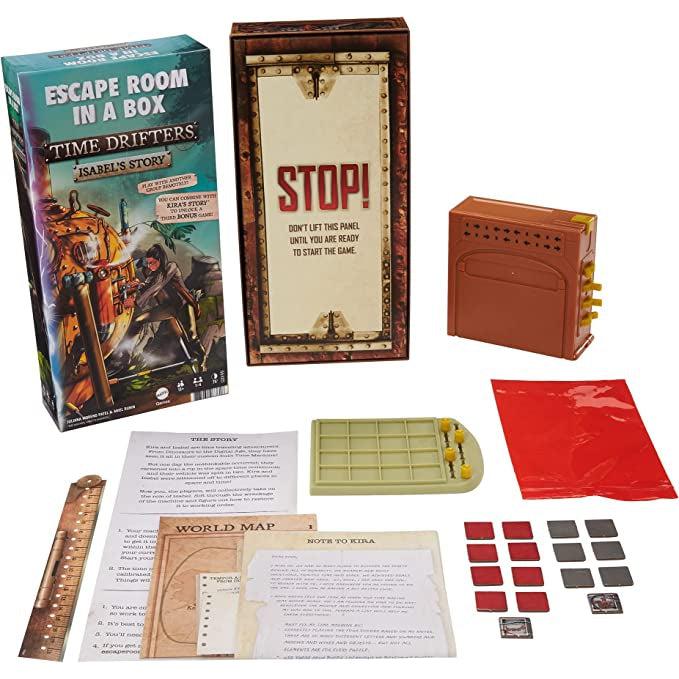 Game box with full contents | Includes physical time machine plastic 3D puzzle coupled with necessary pieces, paper puzzles in the form of notes and maps, a ruler. | Inside main packaging is separate packing that warns the player to not open until fully ready to play. 